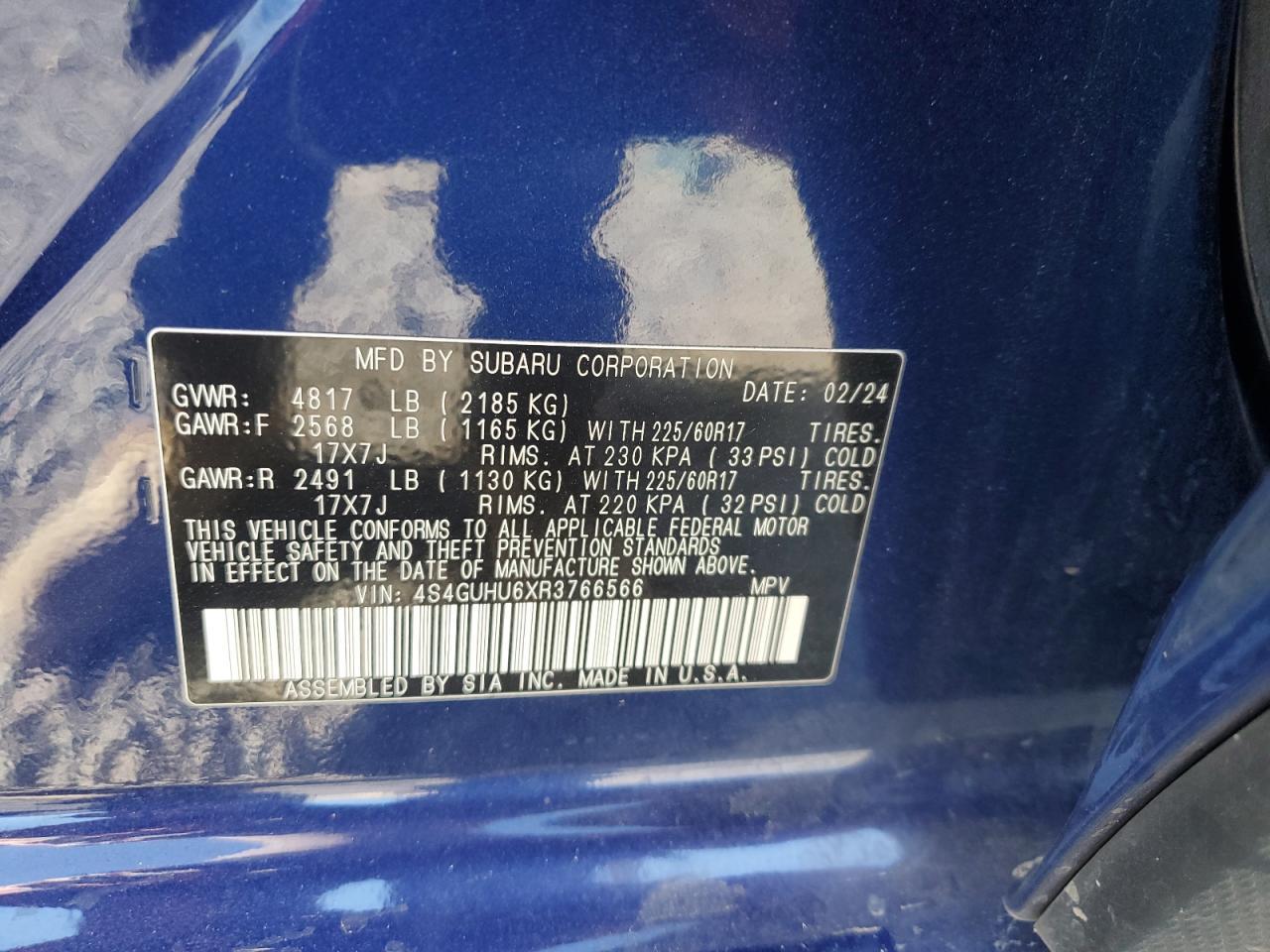 2024 SUBARU Crosstrek