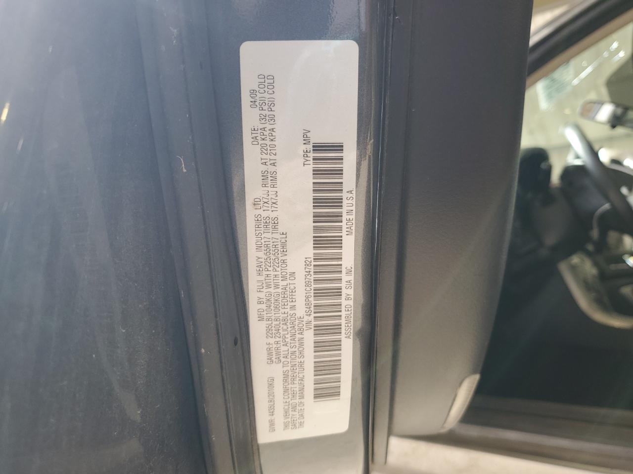 2009 SUBARU Outback