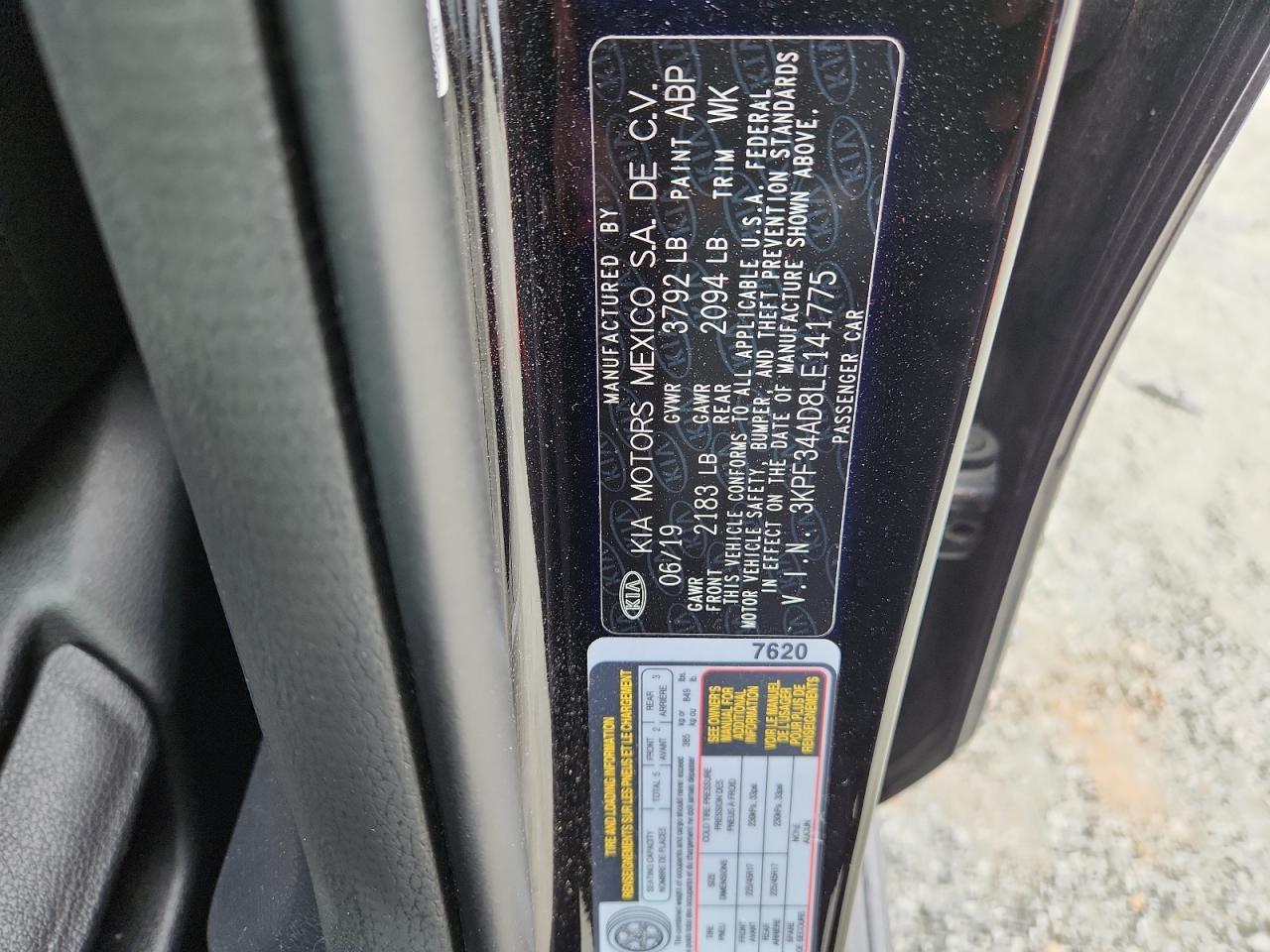2020 KIA FORTE