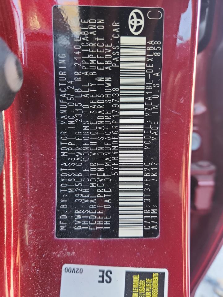 2024 TOYOTA COROLLA