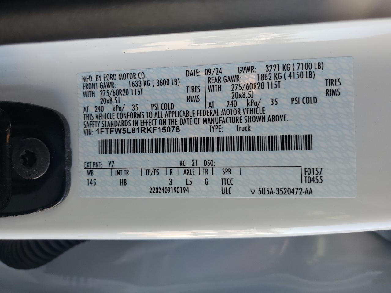 2024 FORD F-150