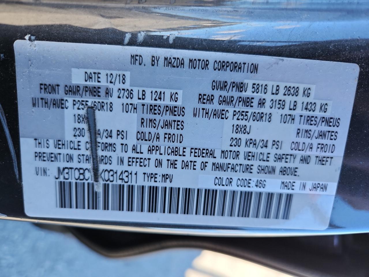 2019 MAZDA CX-9