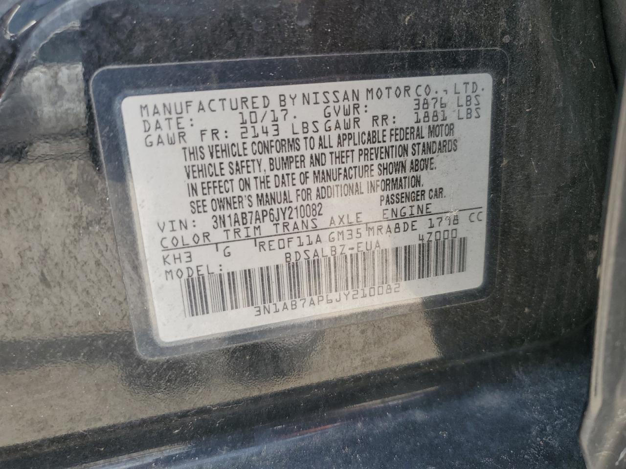 2018 NISSAN SENTRA