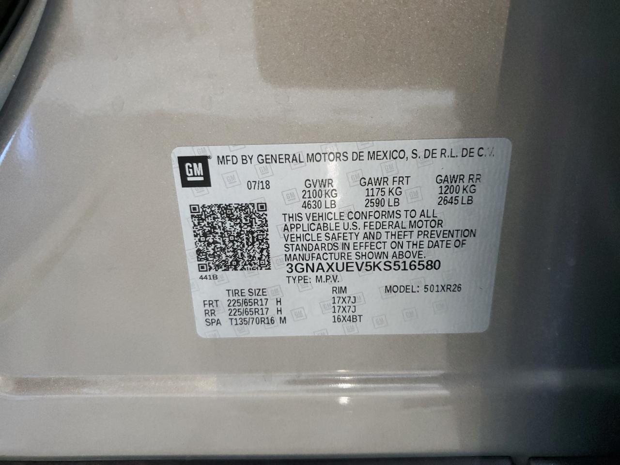 2019 CHEVROLET EQUINOX