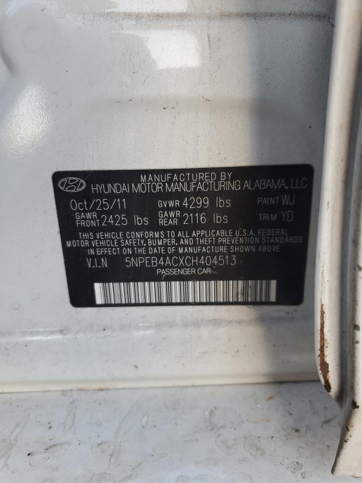 2012 HYUNDAI SONATA