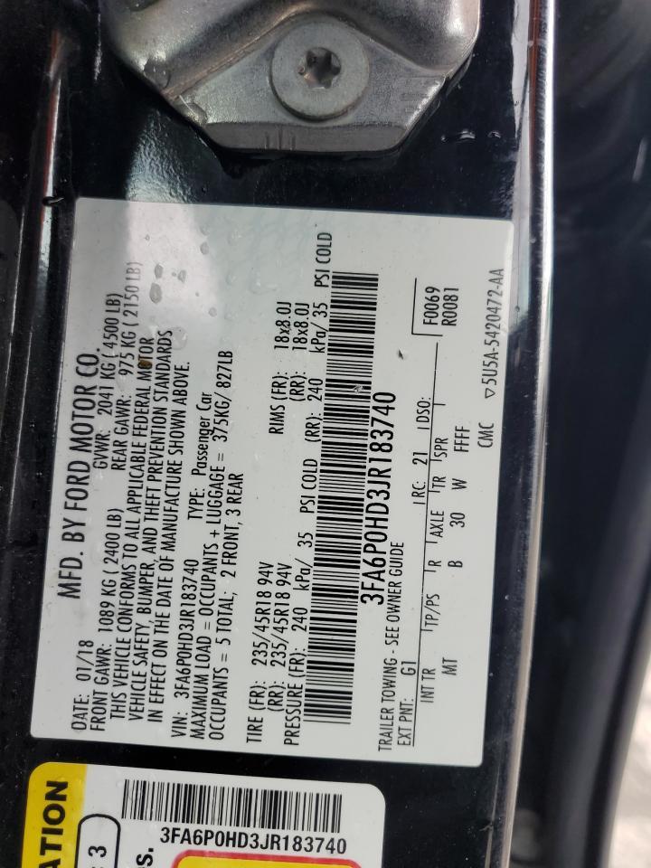 2018 FORD FUSION