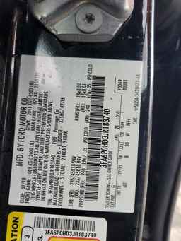 2018 FORD FUSION