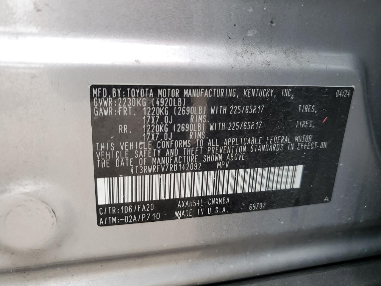 2024 TOYOTA RAV4