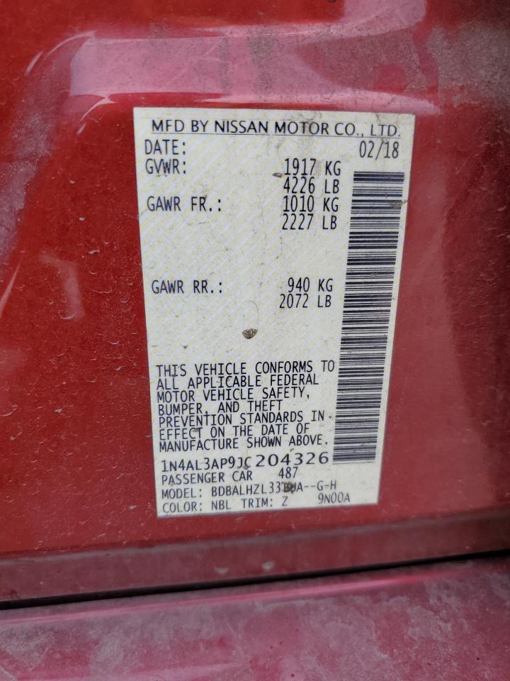 2018 NISSAN ALTIMA