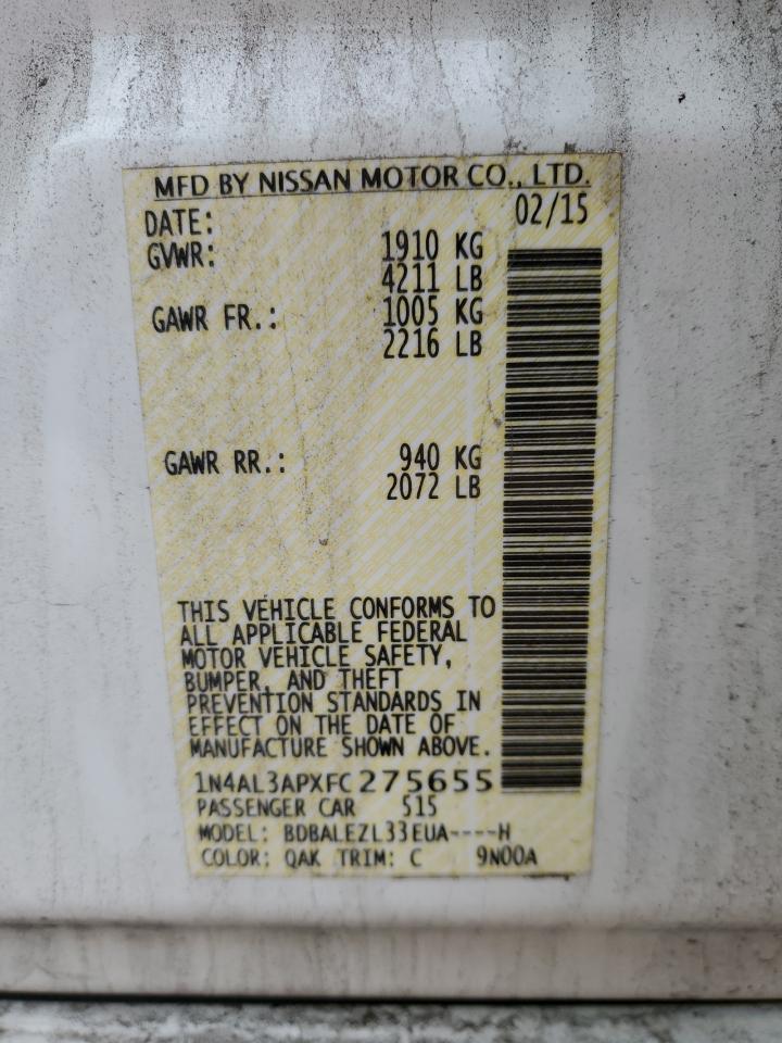 2015 NISSAN ALTIMA