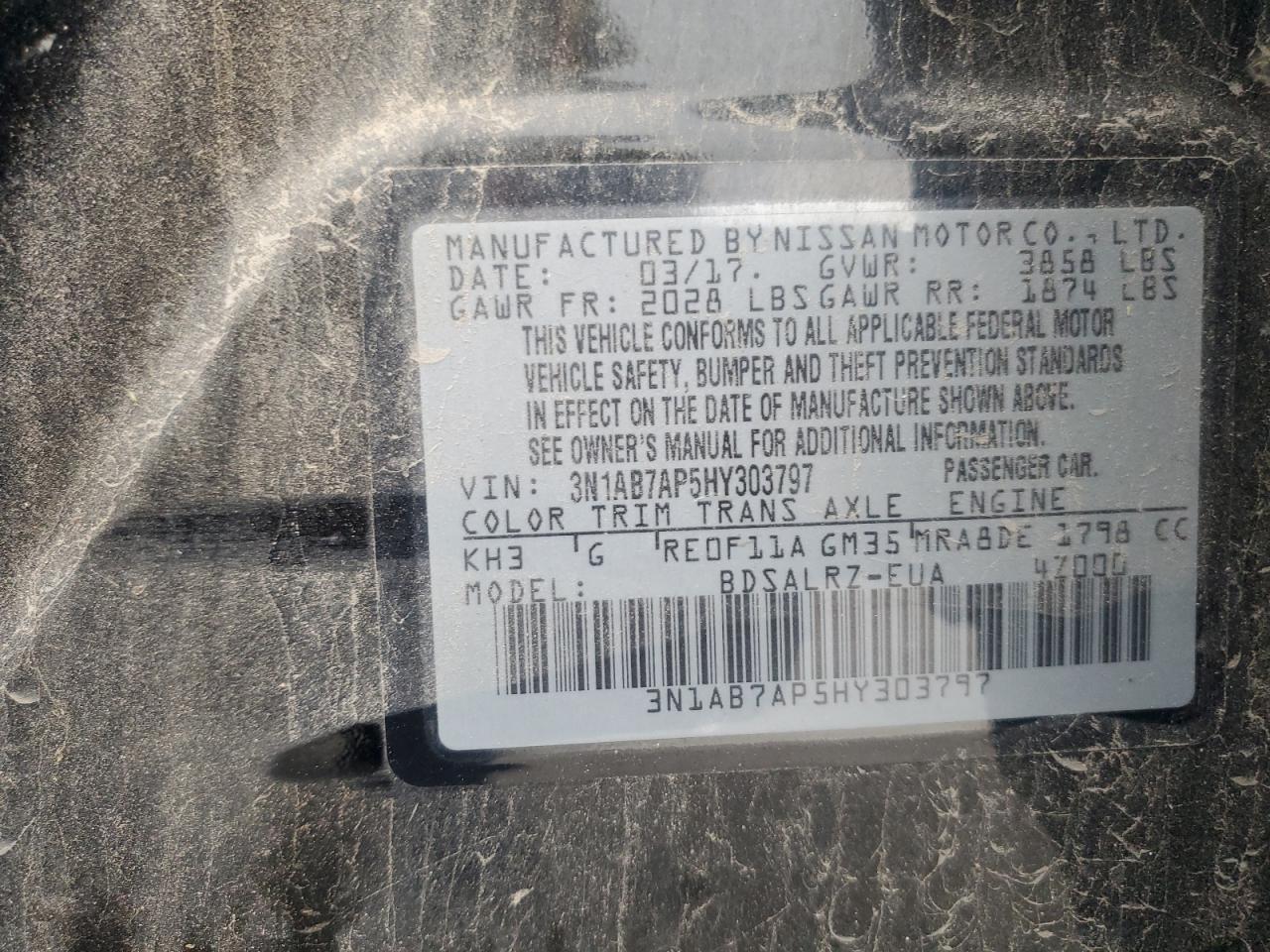 2017 NISSAN SENTRA