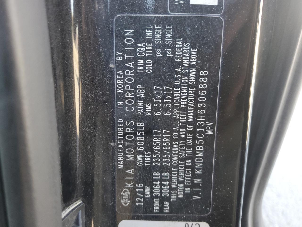 2017 KIA SEDONA