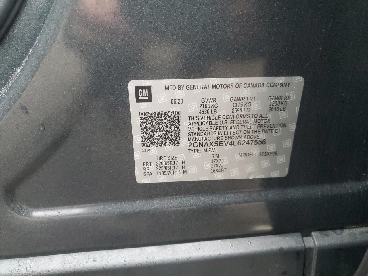 2020 CHEVROLET EQUINOX