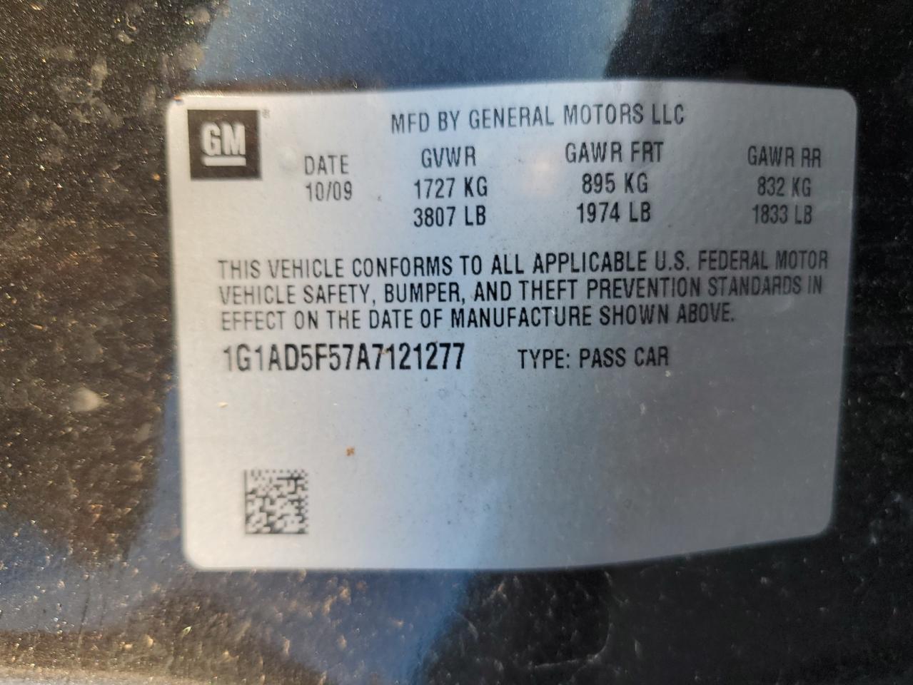 2010 CHEVROLET COBALT