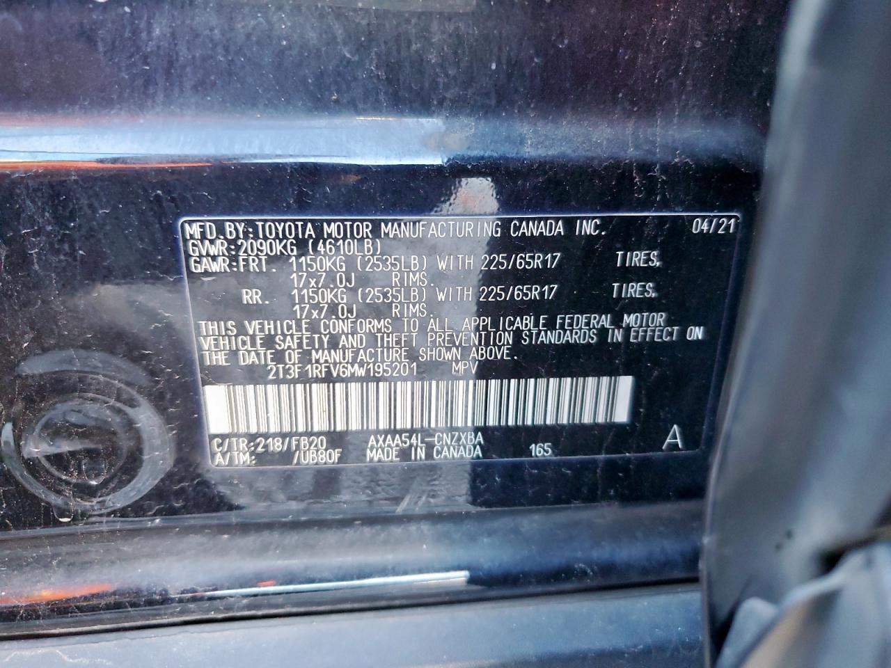 2021 TOYOTA RAV4