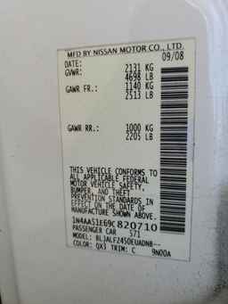 2009 NISSAN Maxima