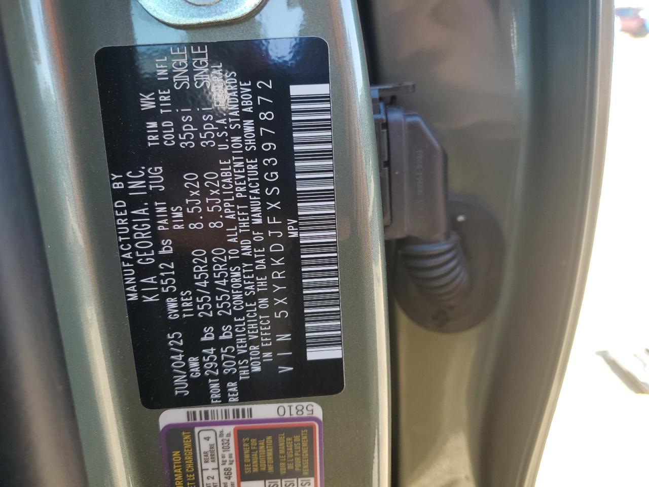 2025 KIA SORENTO