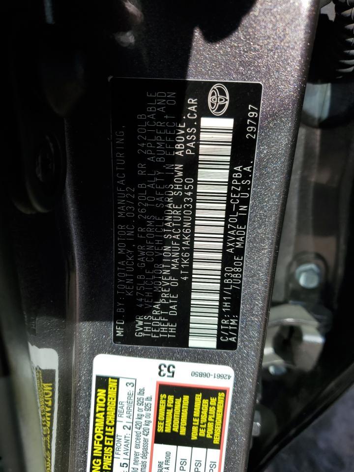 2022 TOYOTA CAMRY