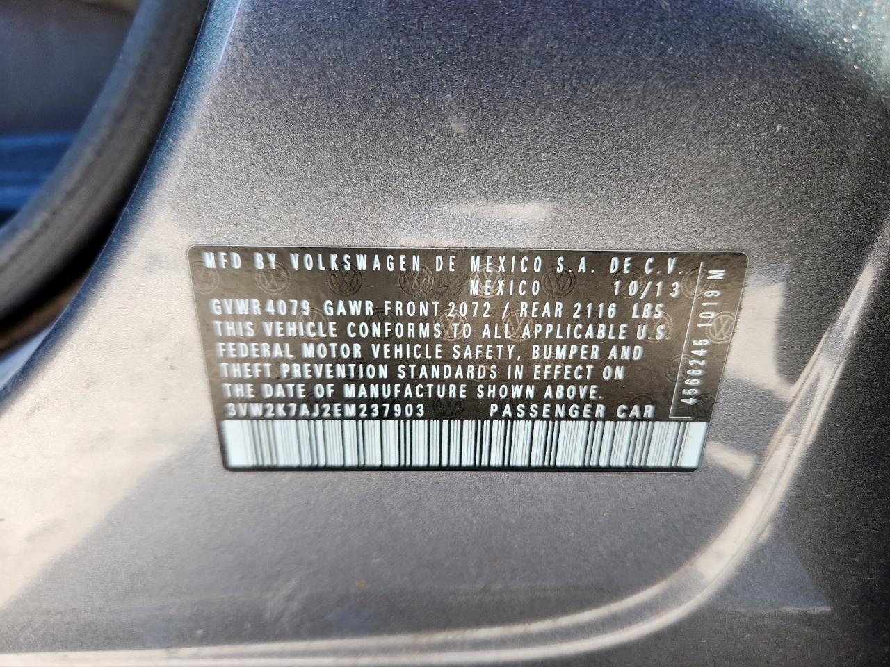 2014 VOLKSWAGEN JETTA