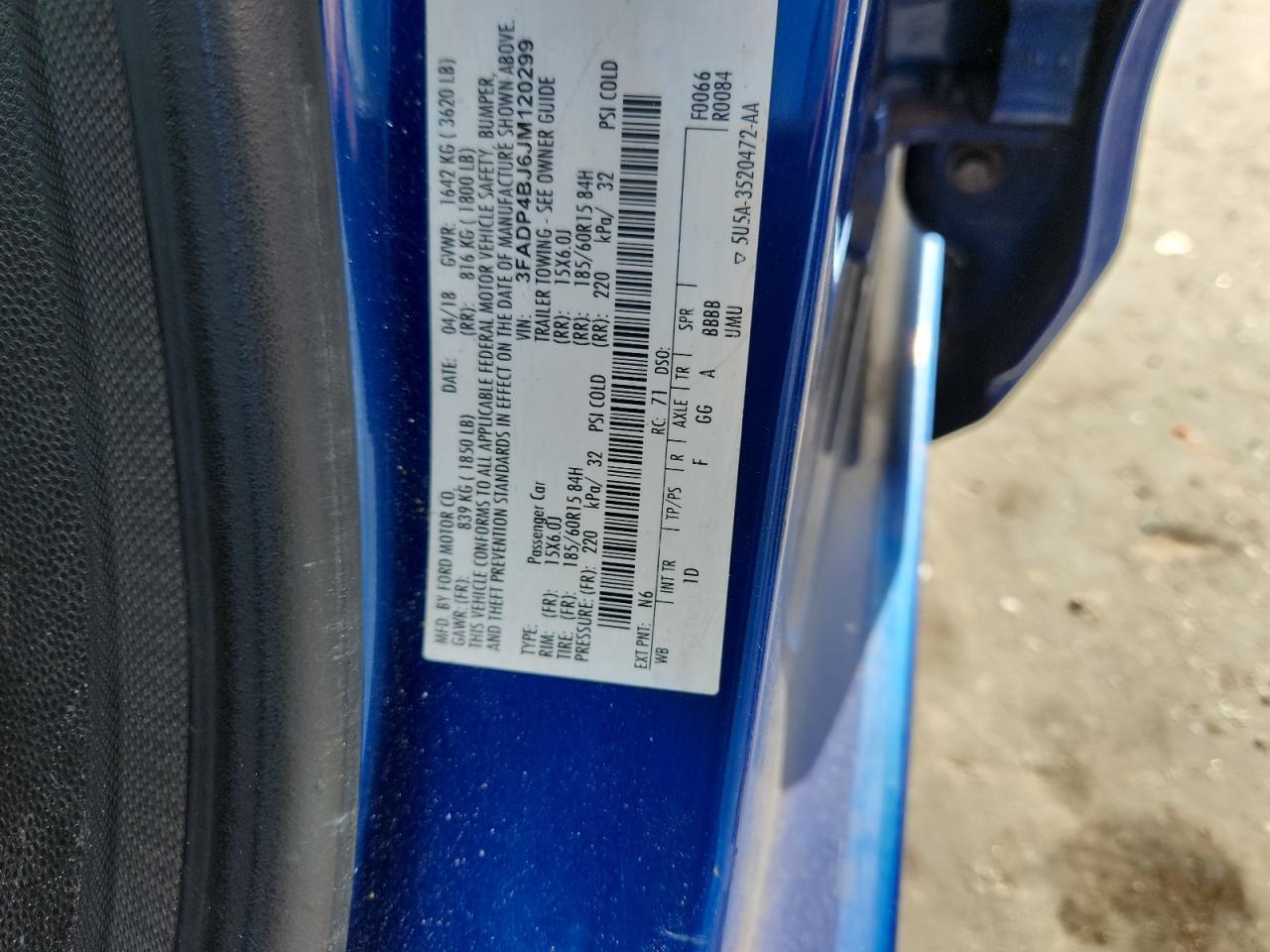 2018 FORD Fiesta