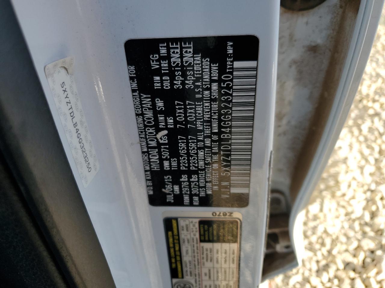 2016 HYUNDAI SANTA FE
