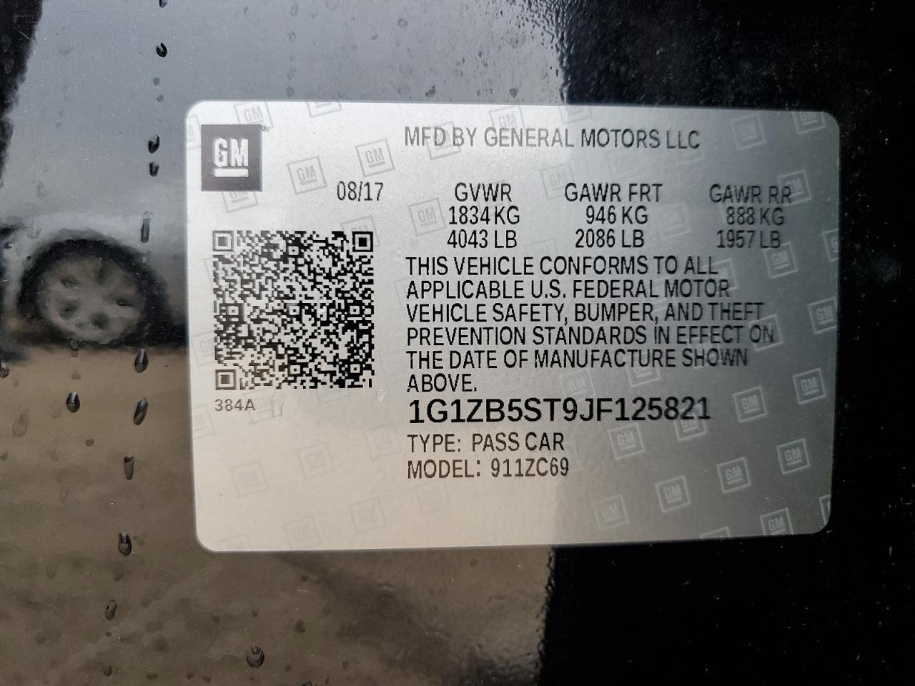 2018 CHEVROLET MALIBU