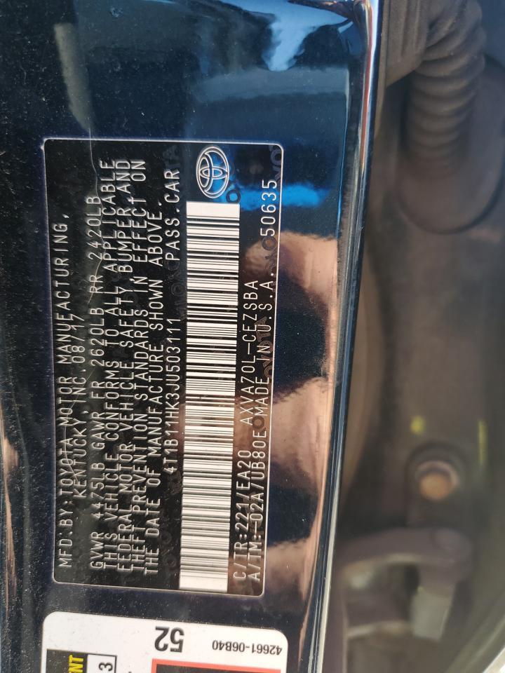 2018 TOYOTA CAMRY