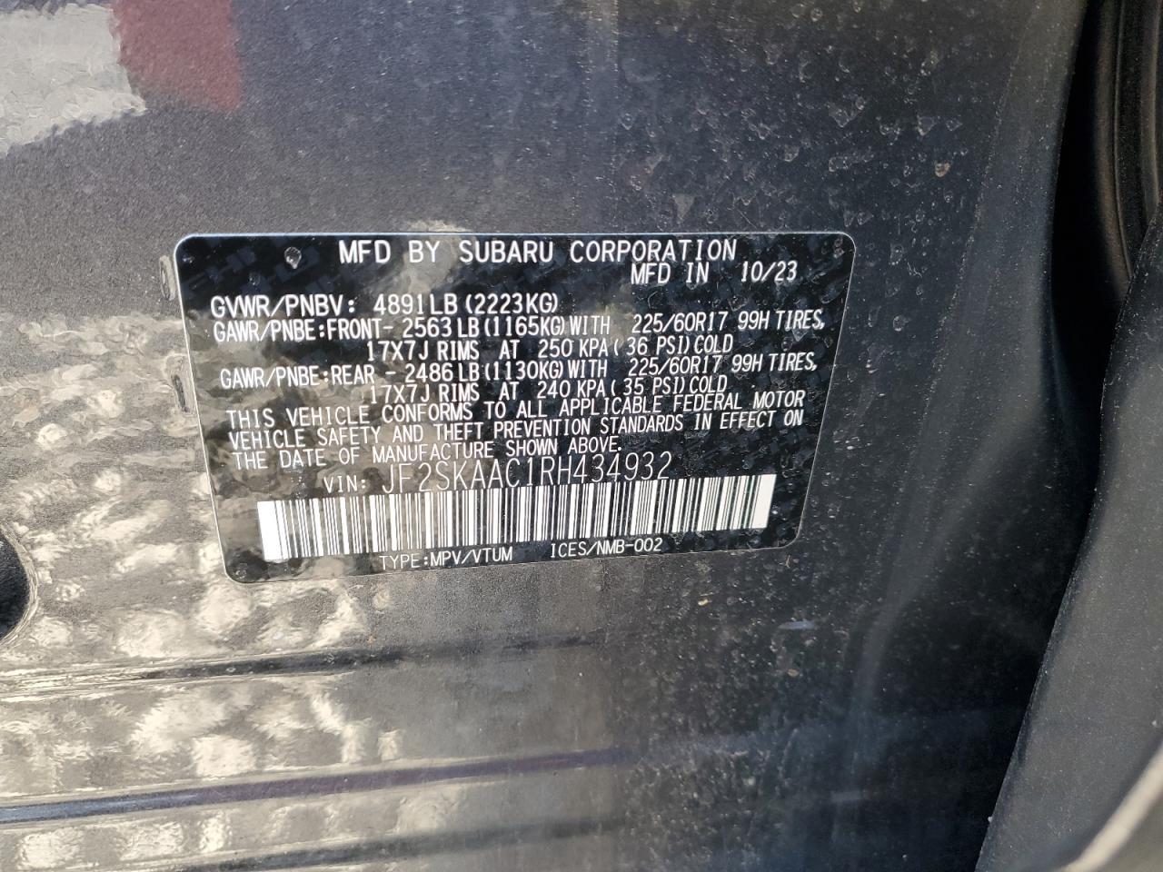 2024 SUBARU FORESTER