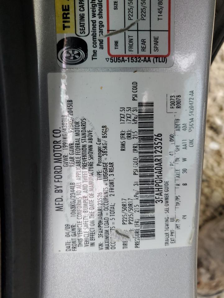 2010 FORD FUSION