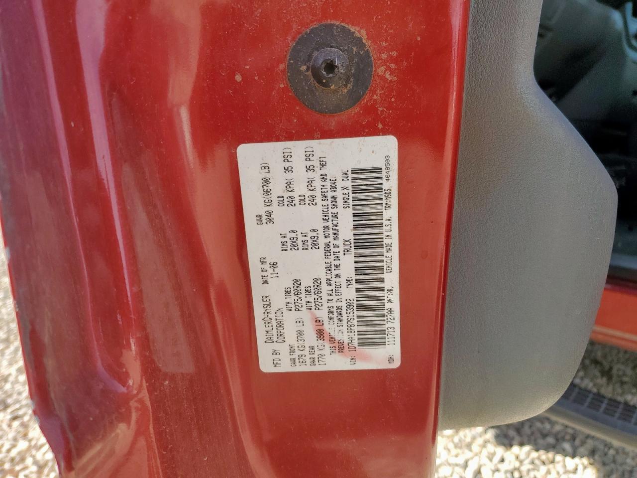 2007 DODGE RAM 1500