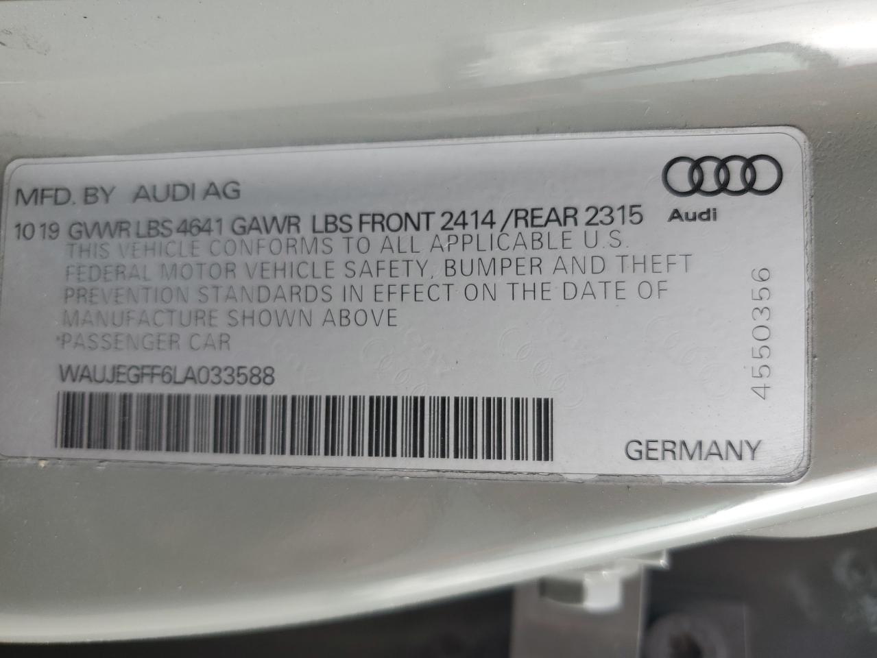 2020 AUDI A3