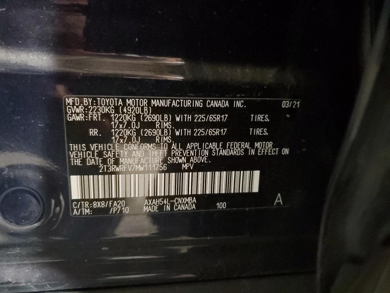 2021 TOYOTA RAV4