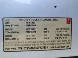2013 TESLA MODEL S