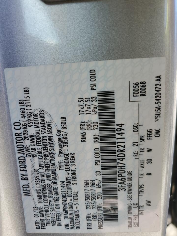 2013 FORD FUSION