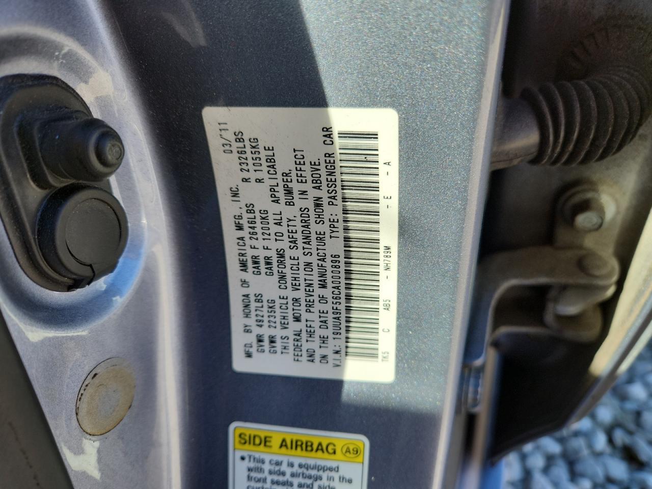 2012 ACURA TL