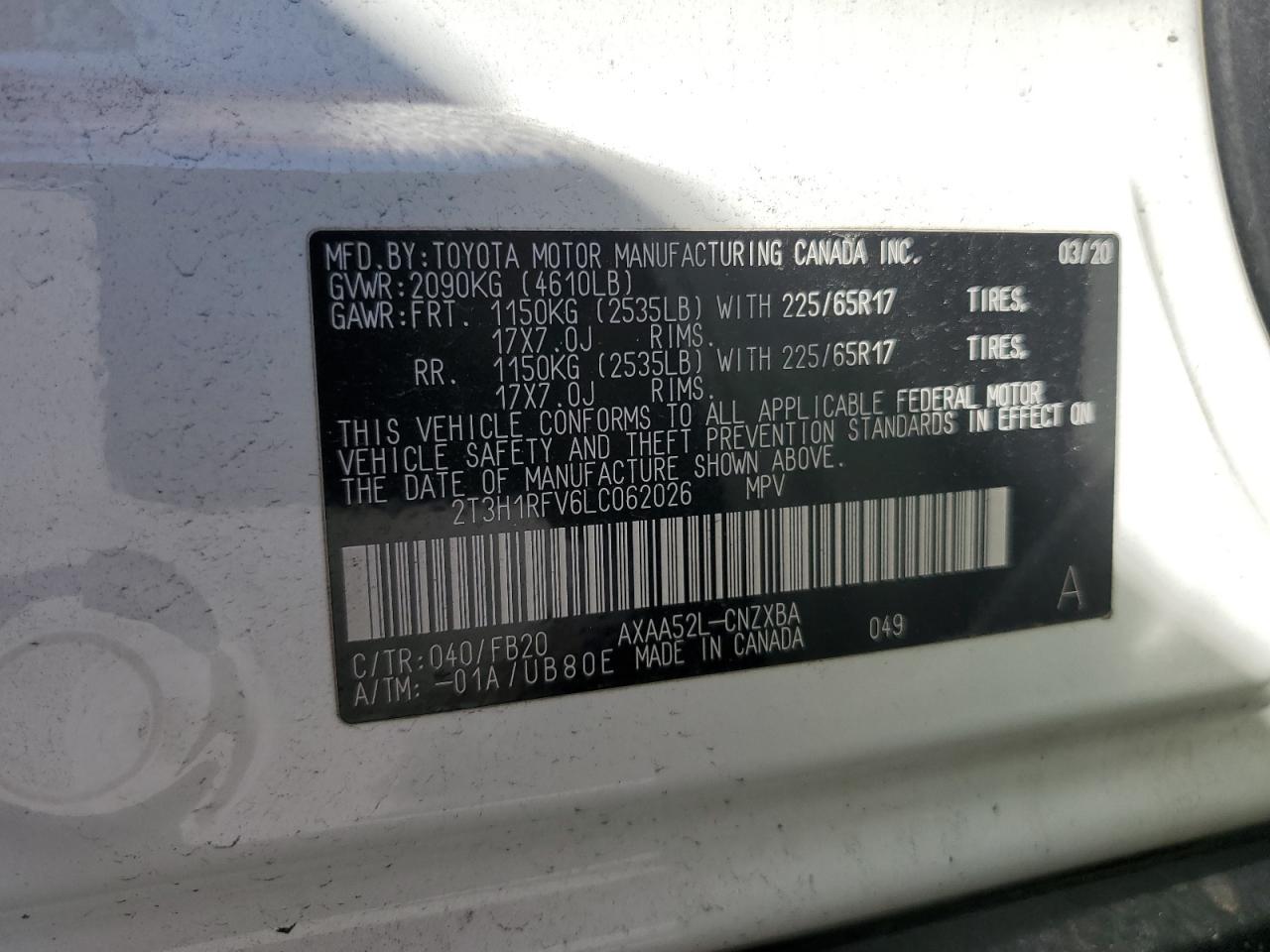 2020 TOYOTA RAV4