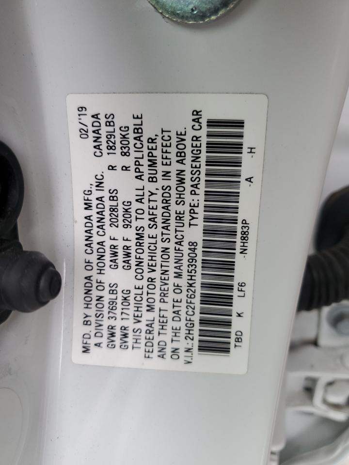 2019 HONDA CIVIC