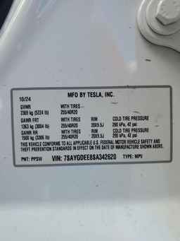 2025 TESLA MODEL Y