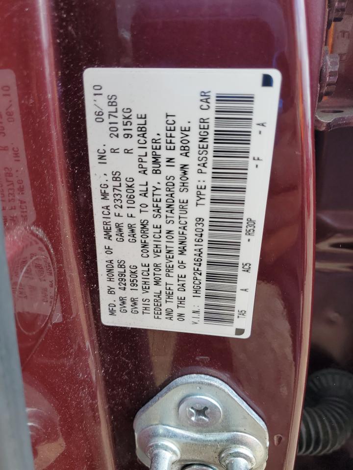 2010 HONDA ACCORD
