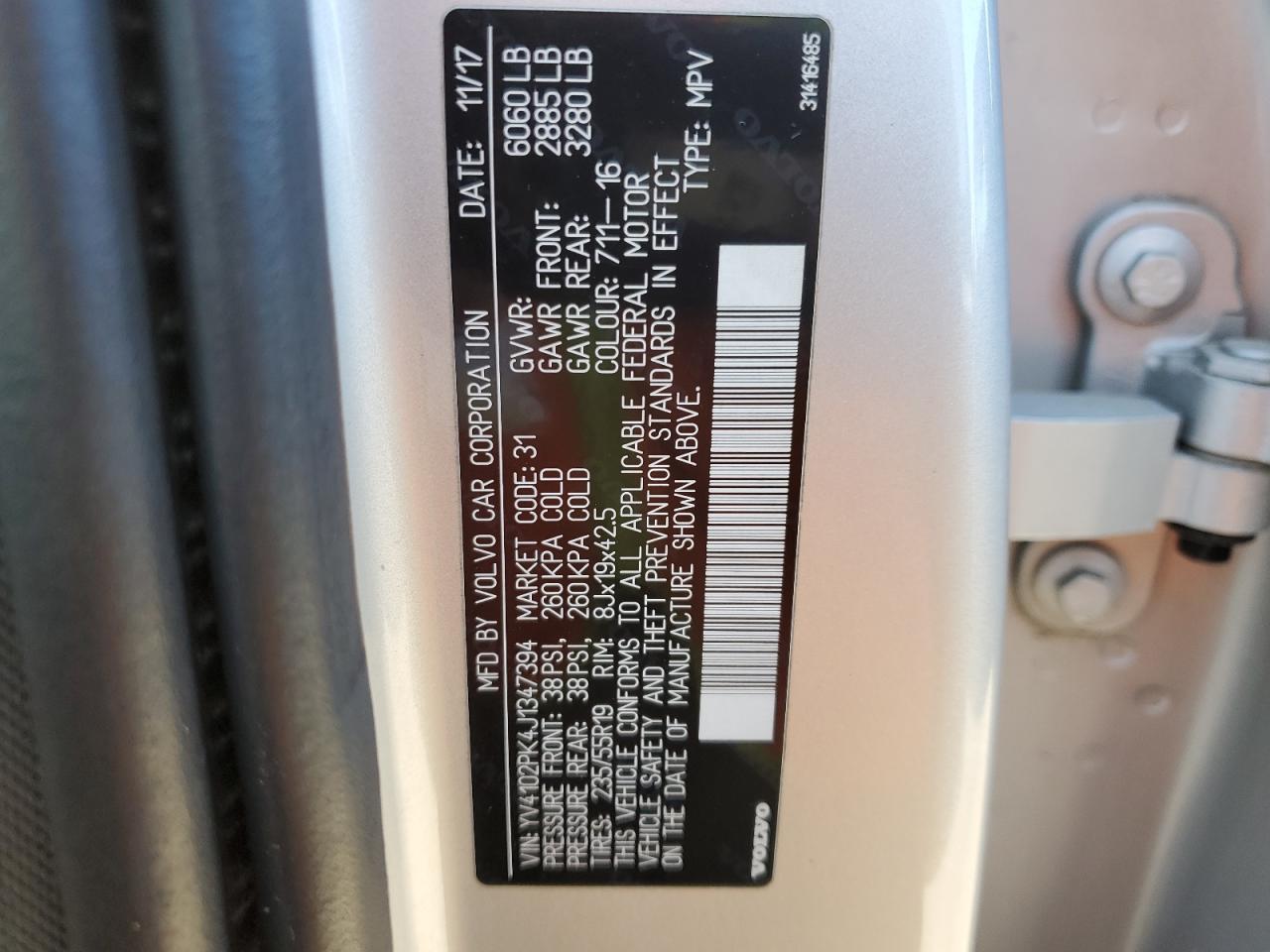 2018 VOLVO XC90