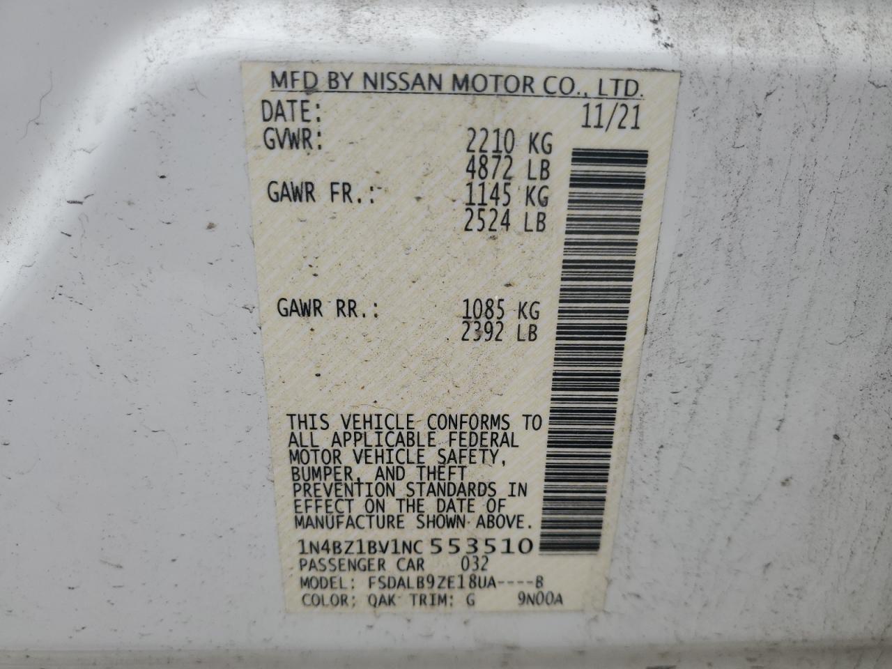 2022 NISSAN LEAF