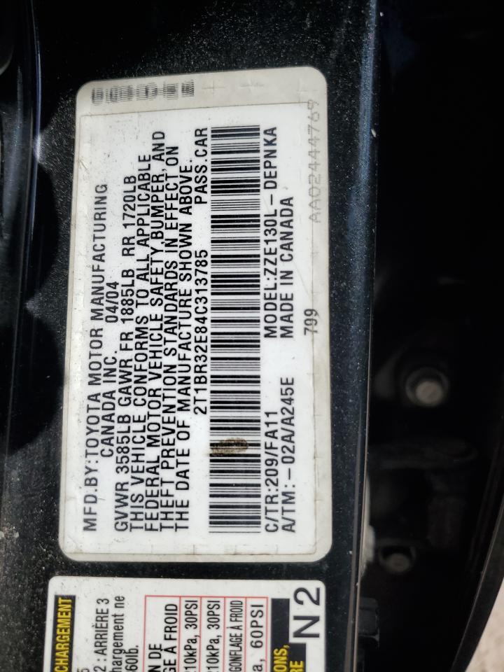 2004 TOYOTA COROLLA
