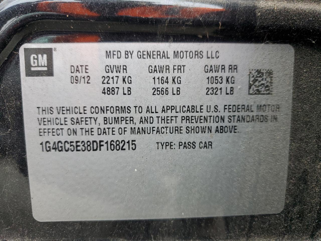 2013 BUICK LACROSSE
