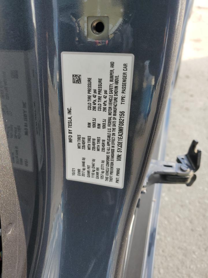 2021 TESLA MODEL 3
