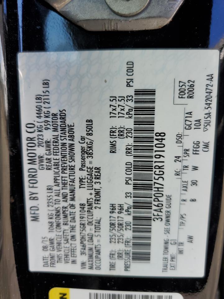 2016 FORD FUSION