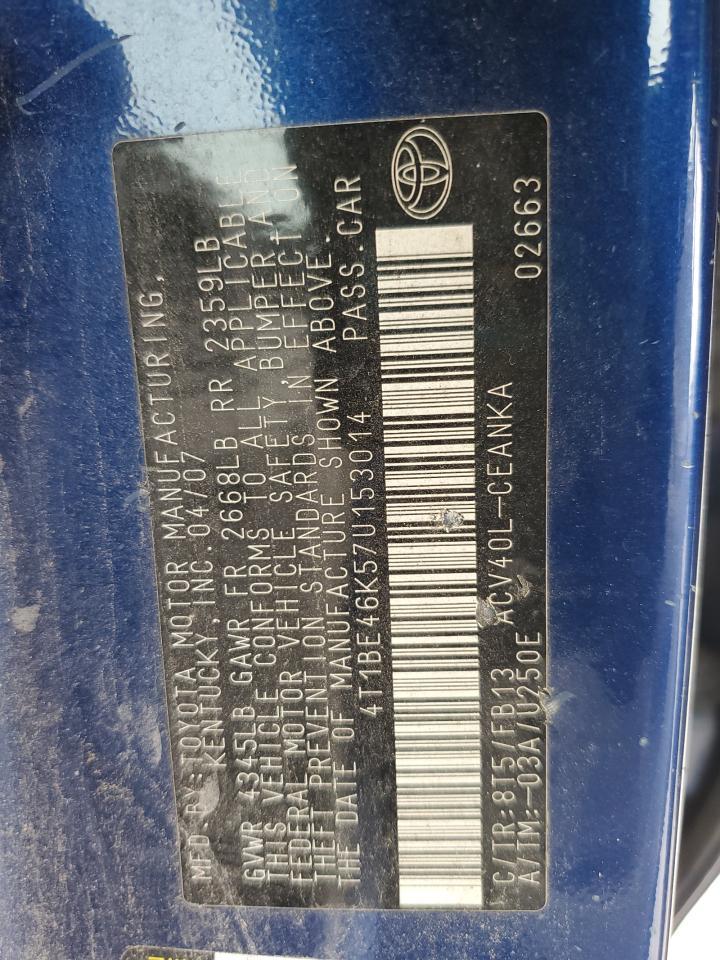 2007 TOYOTA CAMRY