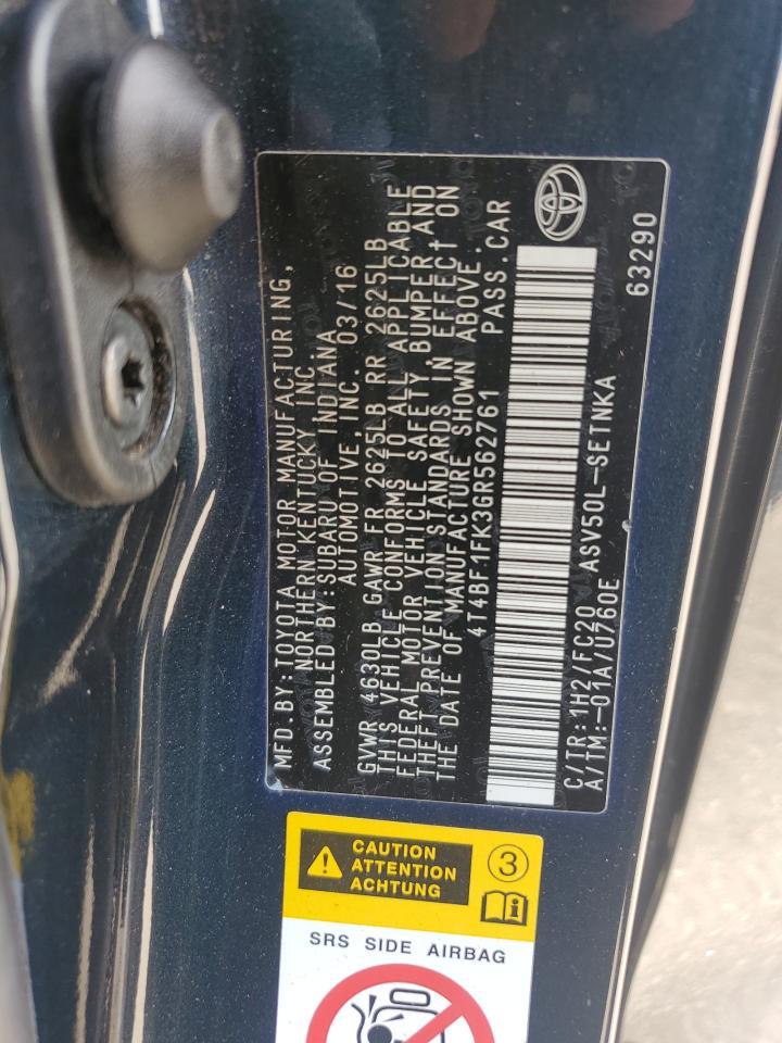2016 TOYOTA CAMRY
