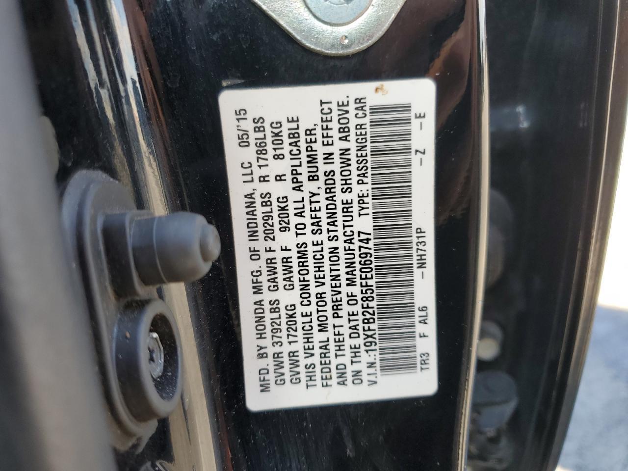2015 HONDA CIVIC