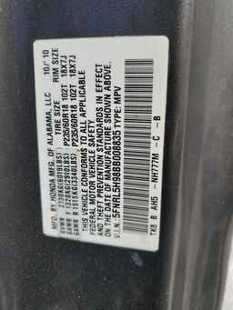 2011 HONDA ODYSSEY