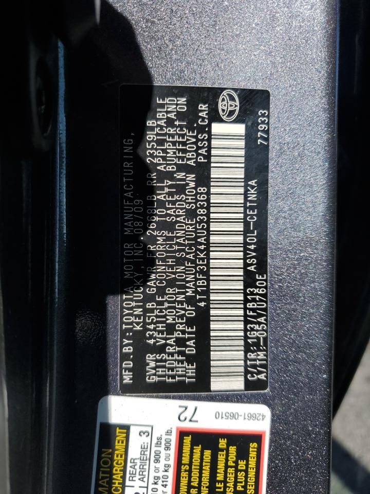 2010 TOYOTA CAMRY